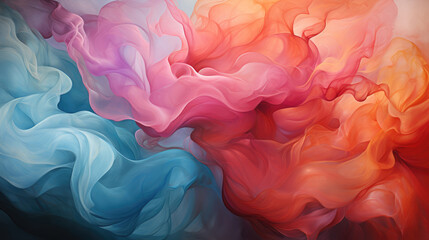 Poster - Abstract colorful background, clouds smoke texture