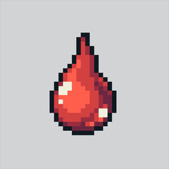 Pixel art illustration Blood Drop. Pixelated Blood Drop. Medical blood drop
pixelated for the pixel art game and icon for website and video game. old school retro.