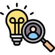 Research Outline Color Icon