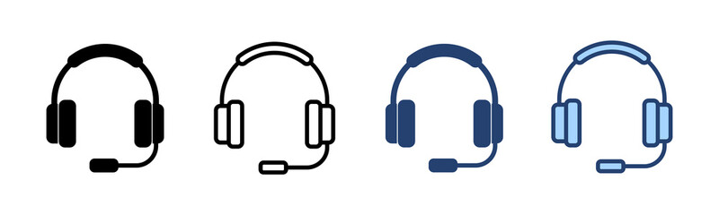 Headphone icon vector. Headvector sign and symbol