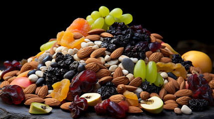 Poster - fruit and nuts