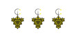 Set of Tazerzit Jewelry Concept Design. The Berber Jewelry Symbol. Vector Illustration