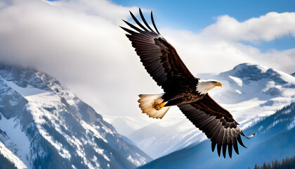  capturing a bald eagle in majestic flight