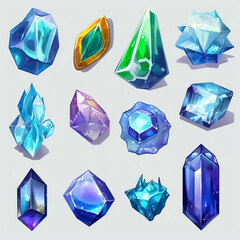 Sticker - precious jewel treasure healing diamond jewelry gem realistic violet magic artwork transparent