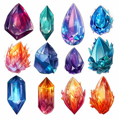 Poster - precious jewel treasure brilliant diamond jewelry gem magic artwork transparent crystal water