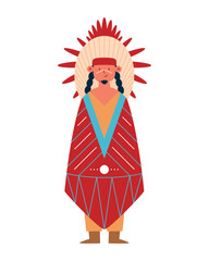 Poster - native american indian chief