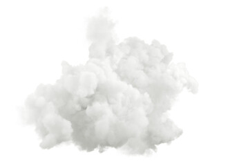 Aufkleber - Pure soft clouds creativity shapes on transparent backgrounds 3d rendering png