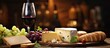 Wine and cheese for a sociable gathering at a bar or restaurant.