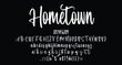 Hometown Beauty Script Handwritten font Best Alphabet Alphabet Brush Script Logotype Font lettering handwritten