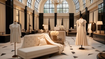 Poster - Luxury women's clothing store.