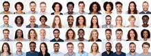 Many Headshots Of A Smiling Men And Women On A White Background Looking At The Camera