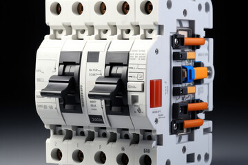 Aufkleber - A residual current circuit breaker with overcurrent protection.