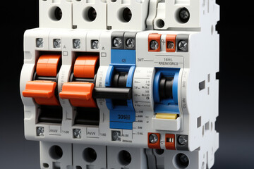 Aufkleber - A residual current circuit breaker with overcurrent protection.