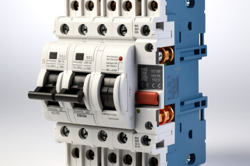 Wall Mural - A residual current circuit breaker with overcurrent protection.