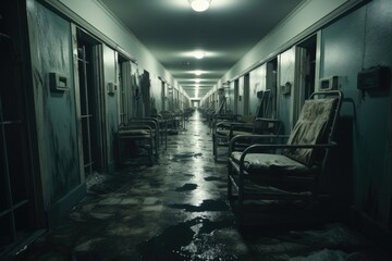 Poster - Inside a creepy old hospital.