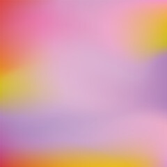 Wall Mural - vector pink, purple, yellow blurred gradient style background. abstract smooth colorful illustration