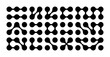 Metaball Connect Dot Set. Vector Circle Shapes. Abstract Geometric Dots. Morphing Blob Elements