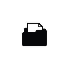 Poster - Folder icon vector for web site Computer and mobile app