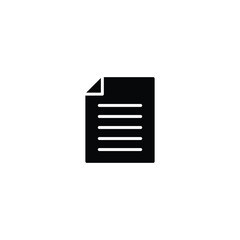 Poster - Document icon vector for web site Computer and mobile app