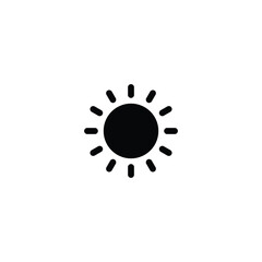 Poster - Sun icon, brighness sign vector for web site Computer and mobile app