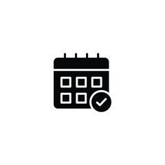 Poster - Calendar icon, calendar sign vector for web site Computer and mobile app