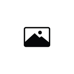Poster - Picture icon, image sign vector for web site Computer and mobile app
