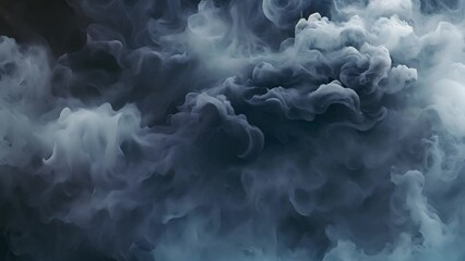 Dramatic Effect with Blue smoke moving and swirling around, Swirling and exploding smoke, ember moving around a circle shape. 4K loop with Alpha channel. perfect for epic logo placement or intro. VJ l