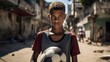 Rio's Favela Portrait: Brazilian Boy with Soccer Ball