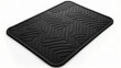 Black rubber car mat