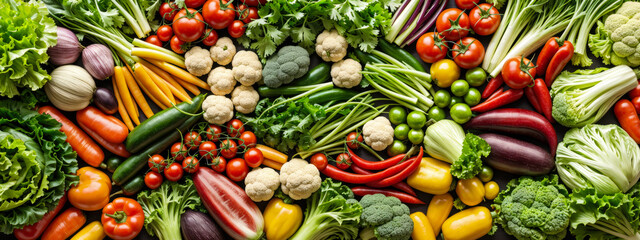 fresh vegetables. variety of raw vegetables. food background with assortment of fresh organic vegeta