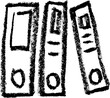 © Grunge Designs - Binder Icon - Crayon Chalk Drawing