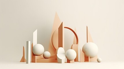 Poster - 3d abstract geometric