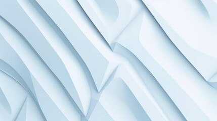 Poster - Beautiful futuristic Geometric background for your presentation. Textured intricate 3D wall in light blue and white tones