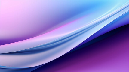 Poster - Purple and blue patterns with shiny curves mixed with black look gloomy and magical.