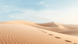 Fototapeta Nowy Jork - Minimalist Desert Landscape, Close-Up View