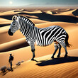 zebra herd, AI-generatet