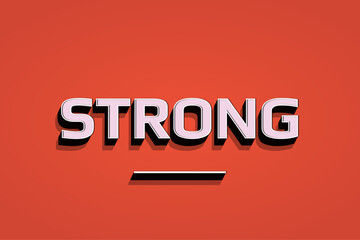 Poster - Modern Vintage Text Effect Template With 3d Style Editable Object And Font Effect.