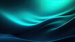 © Planetz - Abstract dark background. Silk satin fabric. teal blue color. Elegant background with space for design. Soft wavy folds. Abstract Background with 3D Wave green blue , Christmas, birthday, anniversary