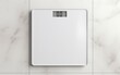 © GulArt - Closeup electronic weight scales top view angle