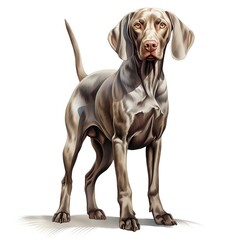 Wall Mural - Weimaraner full body