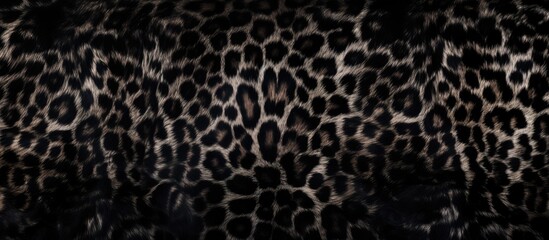 Aufkleber - Black spotted animal fur pattern s history Copy space image Place for adding text or design