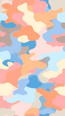 Wall Mural - pastel camouflage pattern
