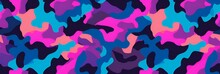 Vivid Color Camouflage Pattern