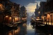 grand canal city, canal country, gondola
