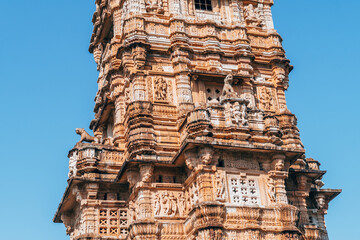 Canvas Print - views of chittorgarh fortress, india