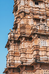 Sticker - views of chittorgarh fortress, india