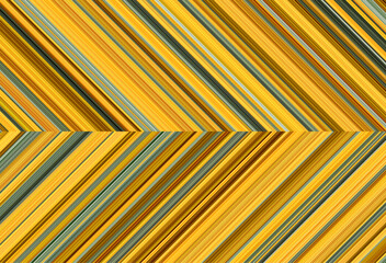 Wall Mural - Detailed striped geometric pattern composed of big amount of thin blue and yellow stripes.