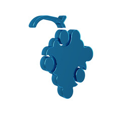 Poster - Blue Grape fruit icon isolated on transparent background.