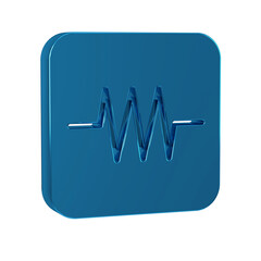 Aufkleber - blue resistor in electronic circuit icon isolated on transparent background.