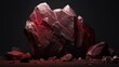 attractive image of a ruby rock texture